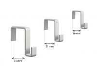 Wall hook 21mm bela