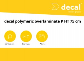 decal polymeric overlaminate P HT 75 cm