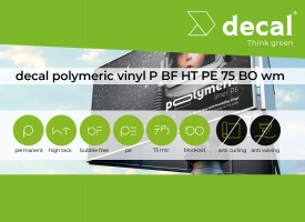 decal polymeric vinyl P BF HT PE 75 BO wm