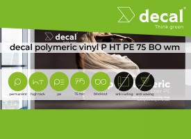 decal polymeric vinyl P HT PE 75 BO wm