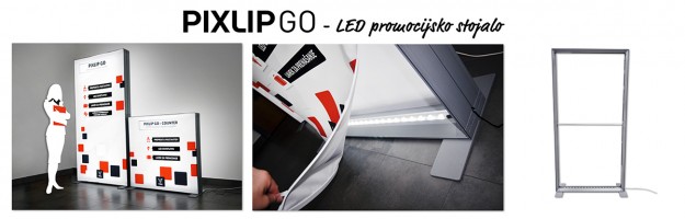 PixLip go LED promocijsko stojalo